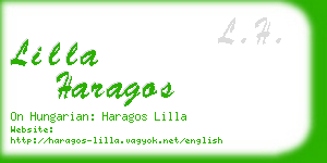 lilla haragos business card